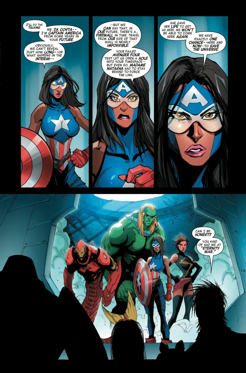 Illustration for article titled Exclusive Marvel preview: New Avengers #6 adds the Avengers of 20XX to the fold